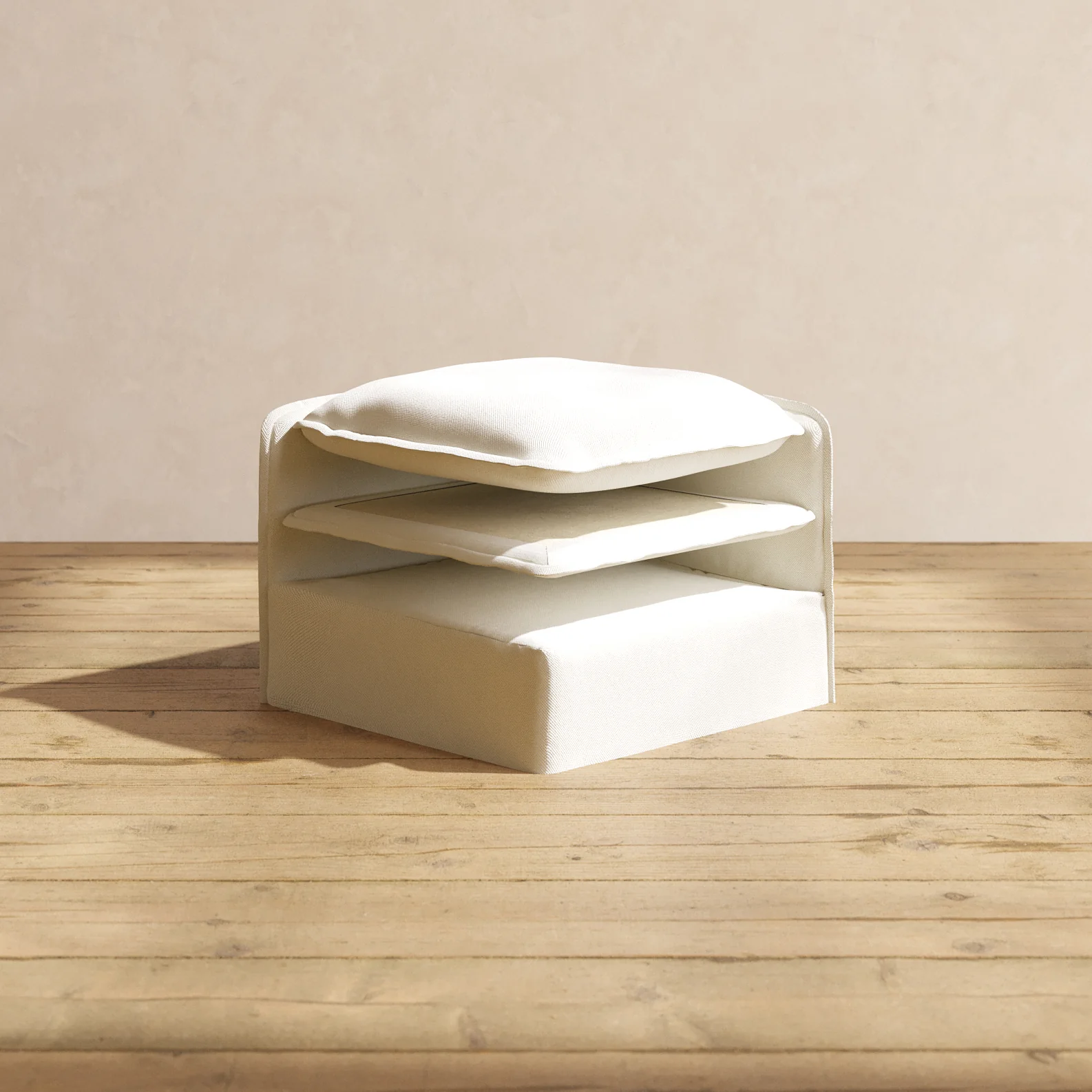 Elevate Comfort Layer Set for 8-Seater U-Sectional | Plush Weave in Eggshell