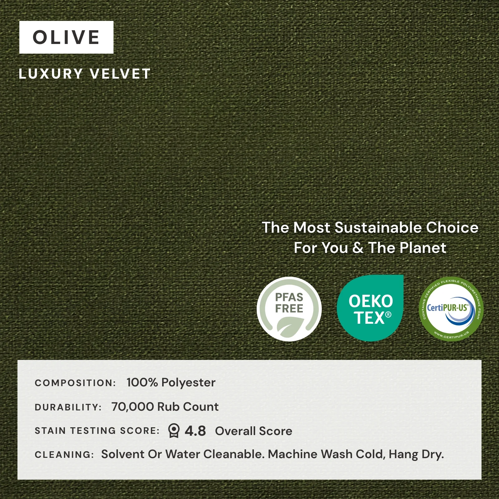 Elevate Comfort Layer Set for 9-Seater U-Sectional + Bench Ottoman | Luxury Velvet in Olive - Image 7