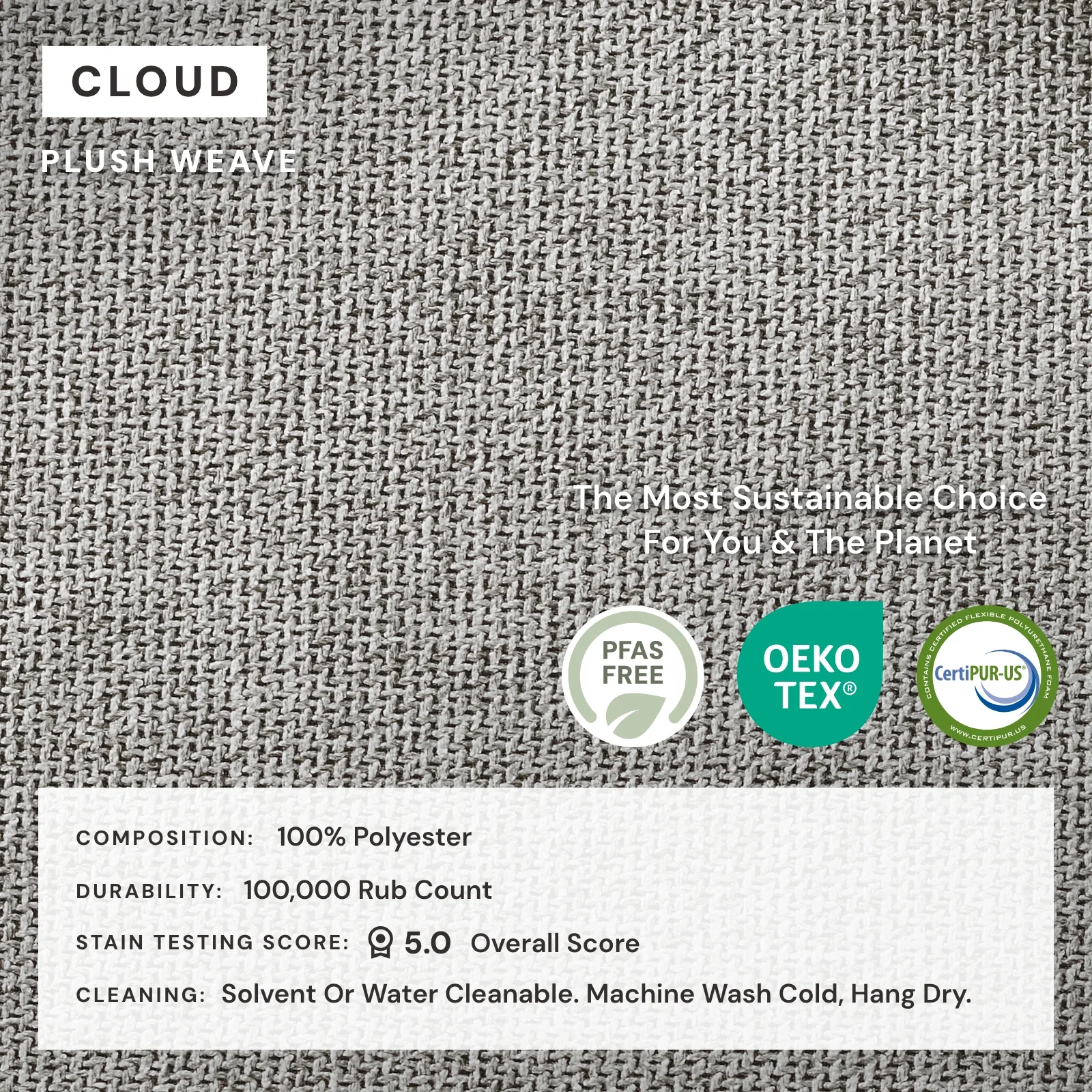 Elevate Comfort Layer Set for Ottoman | Plush Weave in Cloud - Image 7