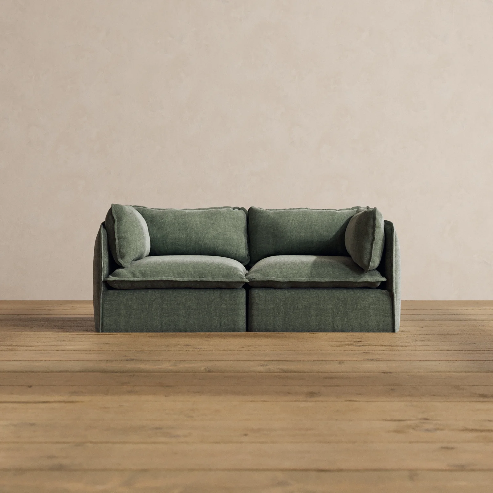 Modular Washable 2-Seater in Willow | Memorix+ Seat | Contour Pillow