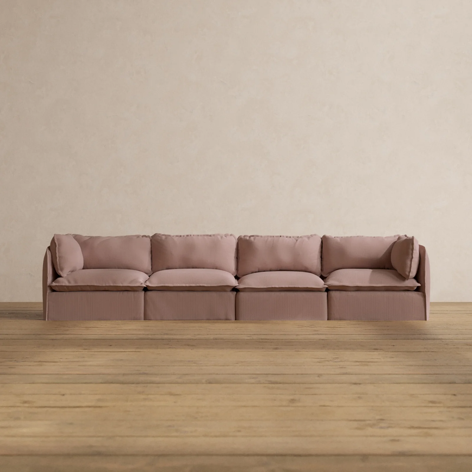 Modular Washable 4-Seater in Sakura | Memorix+ Seat | Contour Pillow