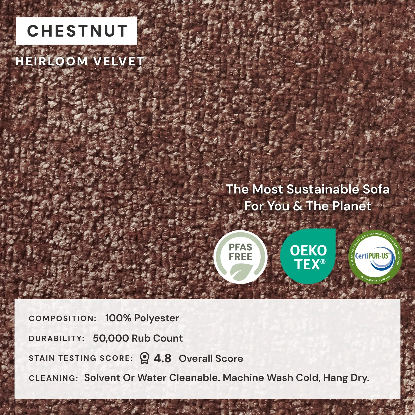 Modular Washable 6-Seater Open-Ends U-Sectional in Chestnut | Deluxe+ Seat | Cloud Pillow - Image 4