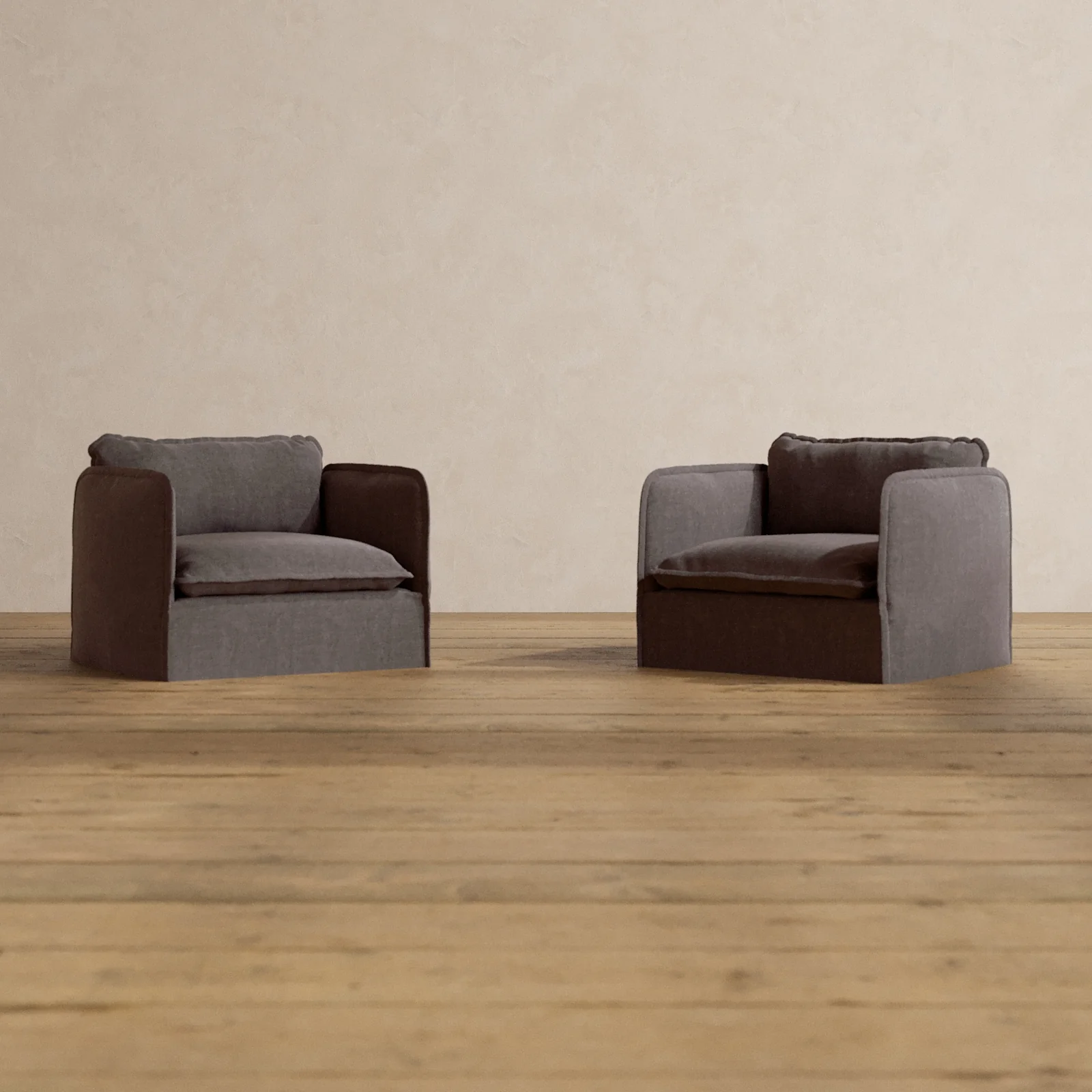 Modular Washable Armchair Set in Caviar | Memorix+ Seat | Contour Pillow
