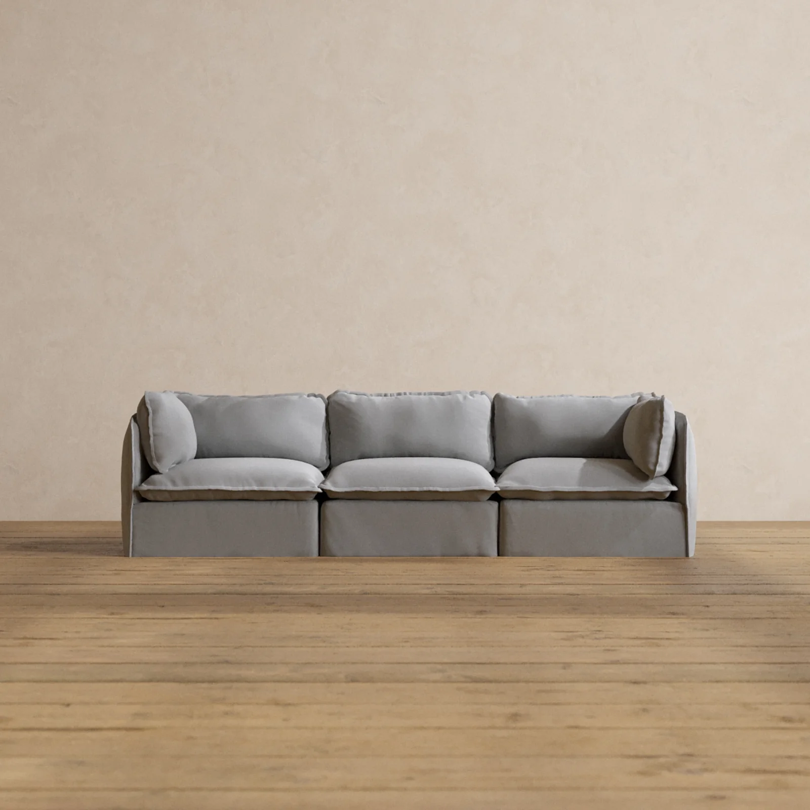 Slipcover Only - Modular Washable 3-Seater in Pumice