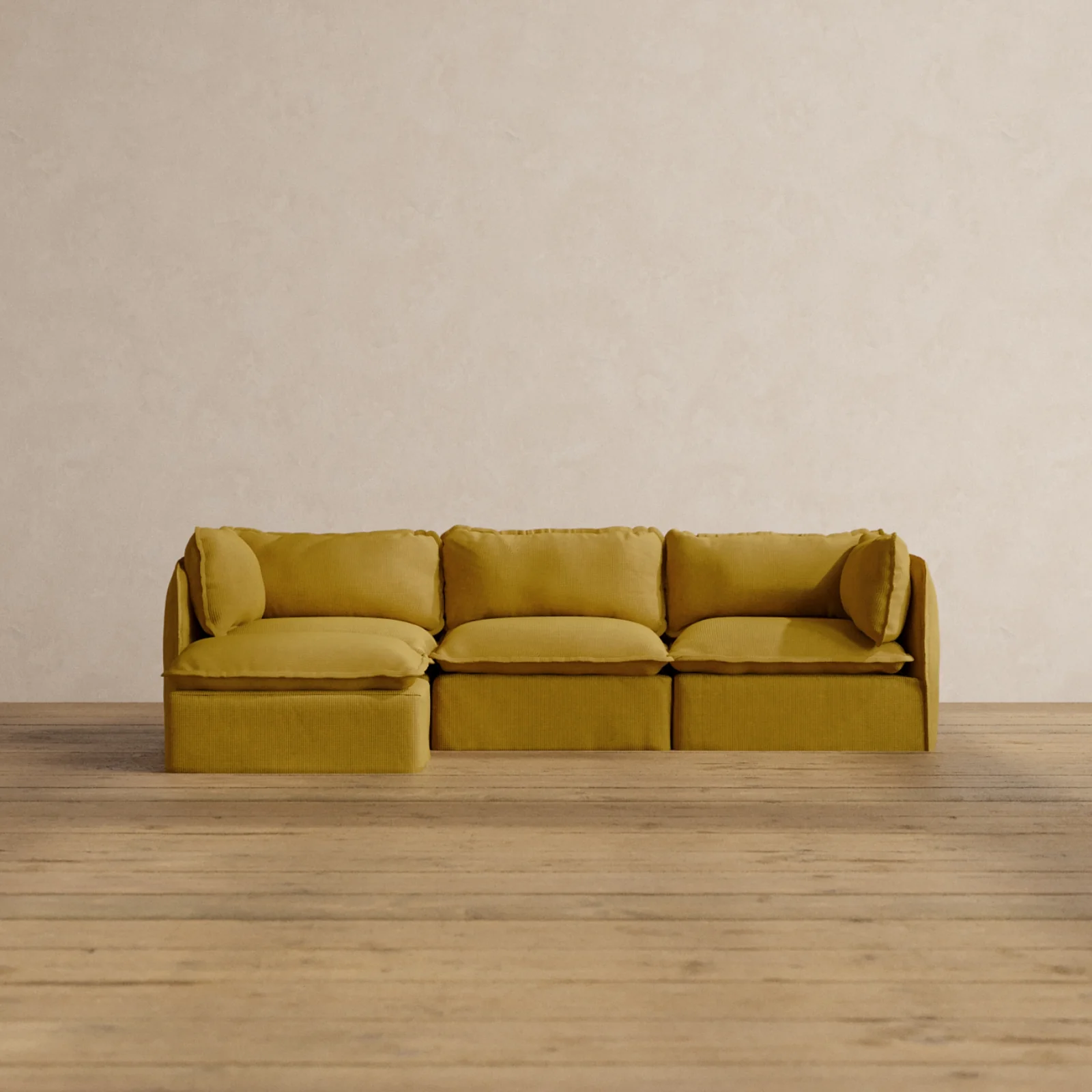 Slipcover Only - Modular Washable 3-Seater Sectional in Kiiro