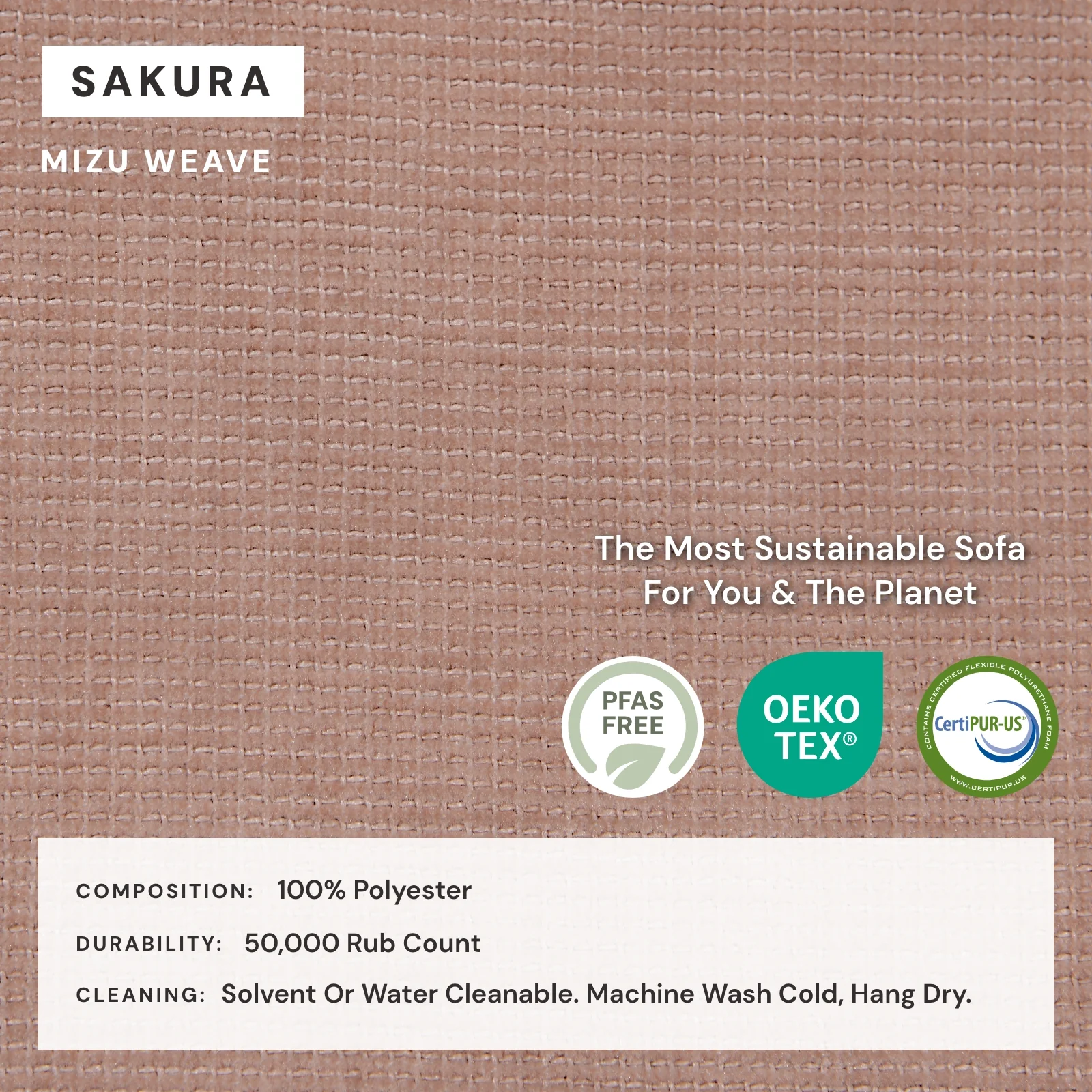 Slipcover Only - Modular Washable 6-Seater U-Sectional in Sakura - Image 4