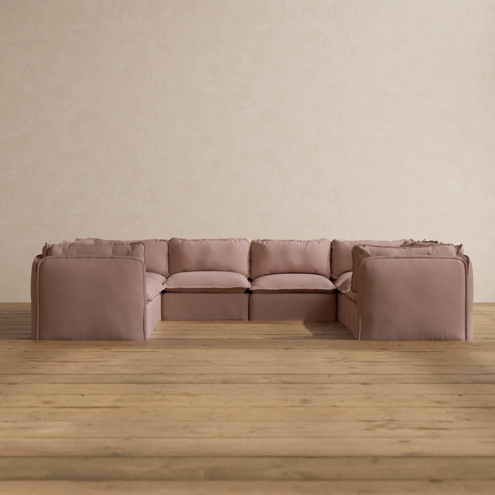 Slipcover Only - Modular Washable 8-Seater U-Sectional in Sakura