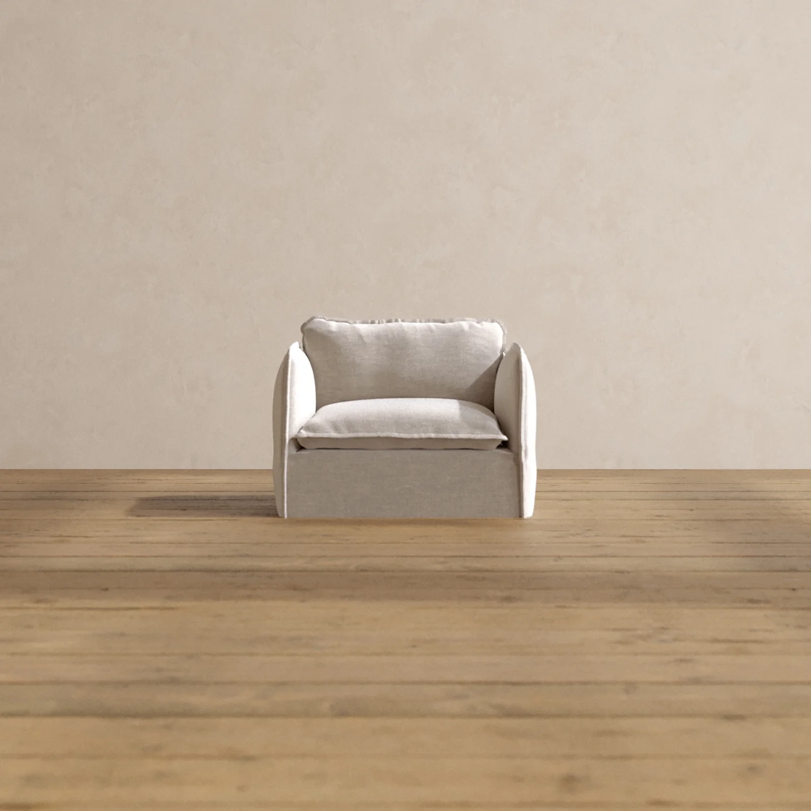 Slipcover Only - Modular Washable Armchair in Mist