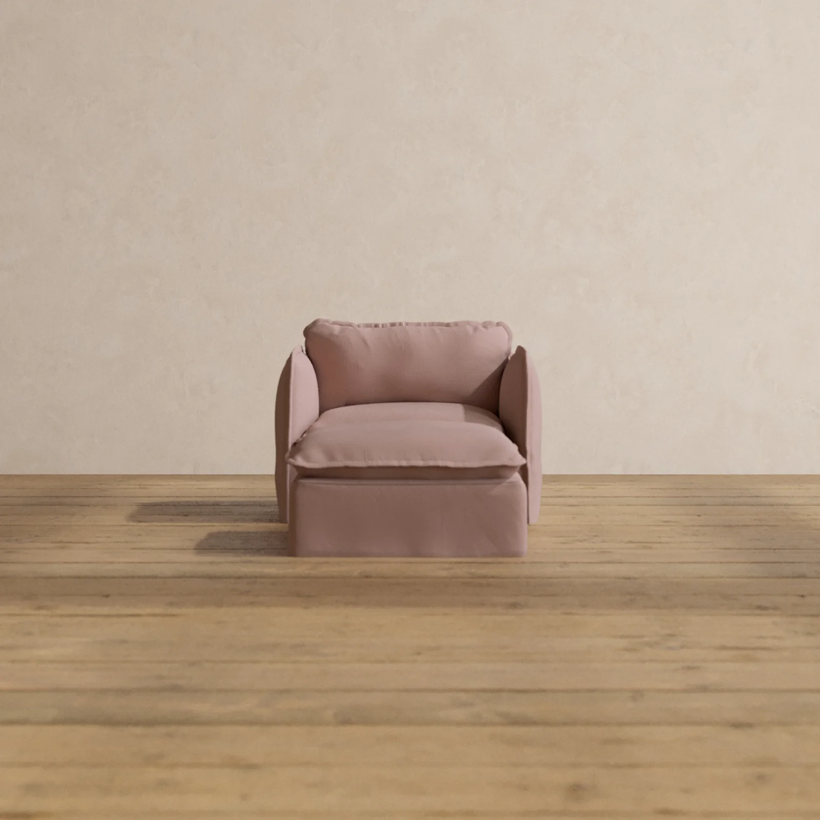 Slipcover Only - Modular Washable Armchair + Ottoman in Sakura