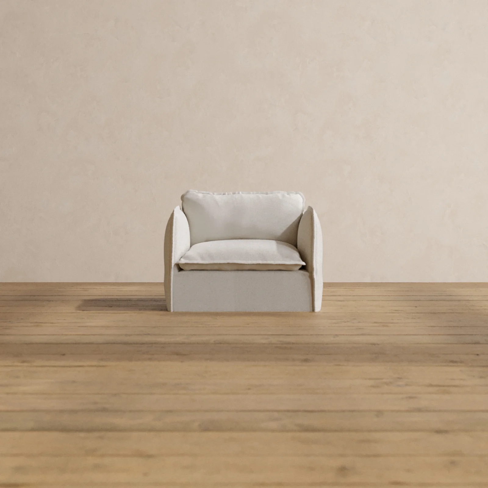 Slipcover Only - Modular Washable Armchair in Powder