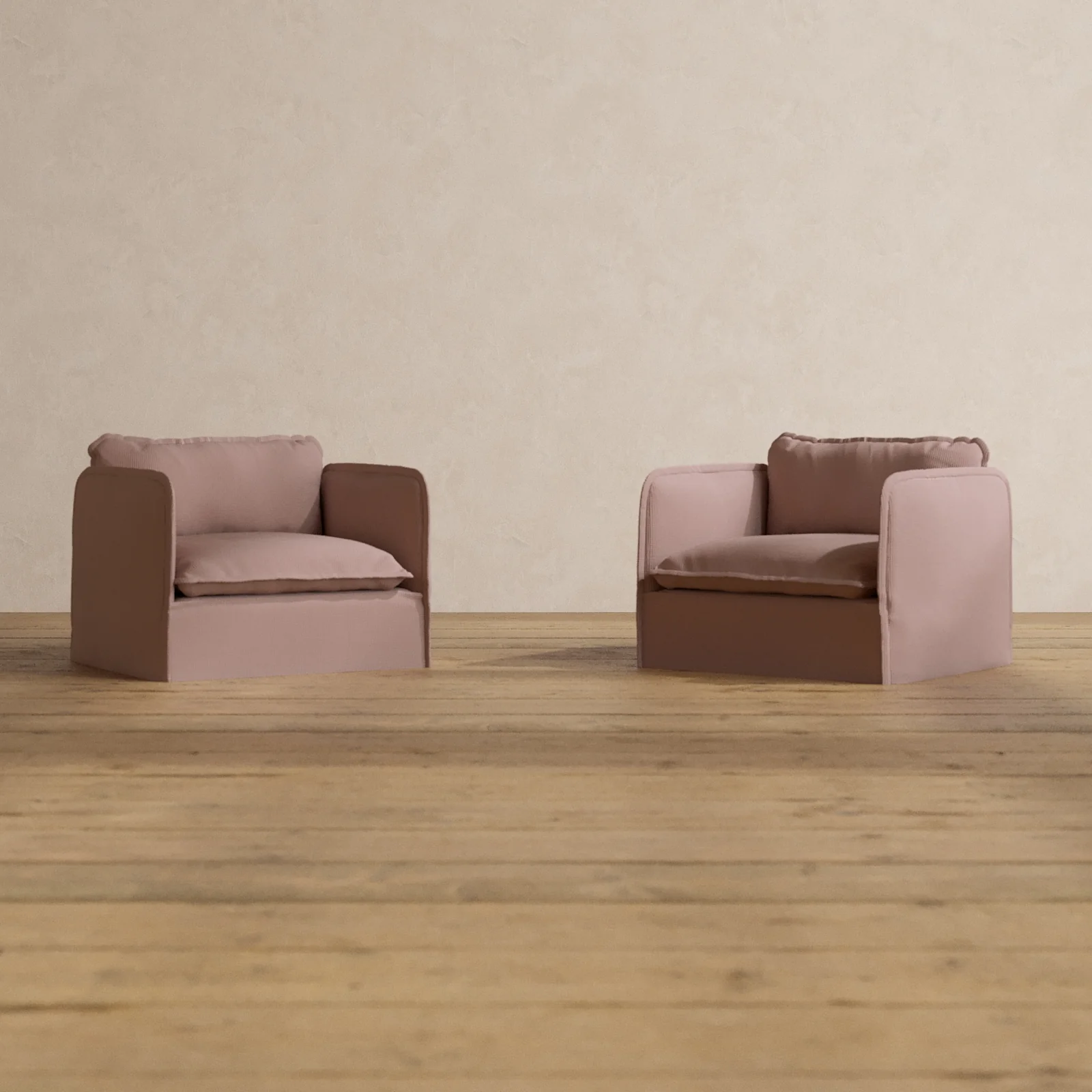 Slipcover Only - Modular Washable Armchair Set in Sakura