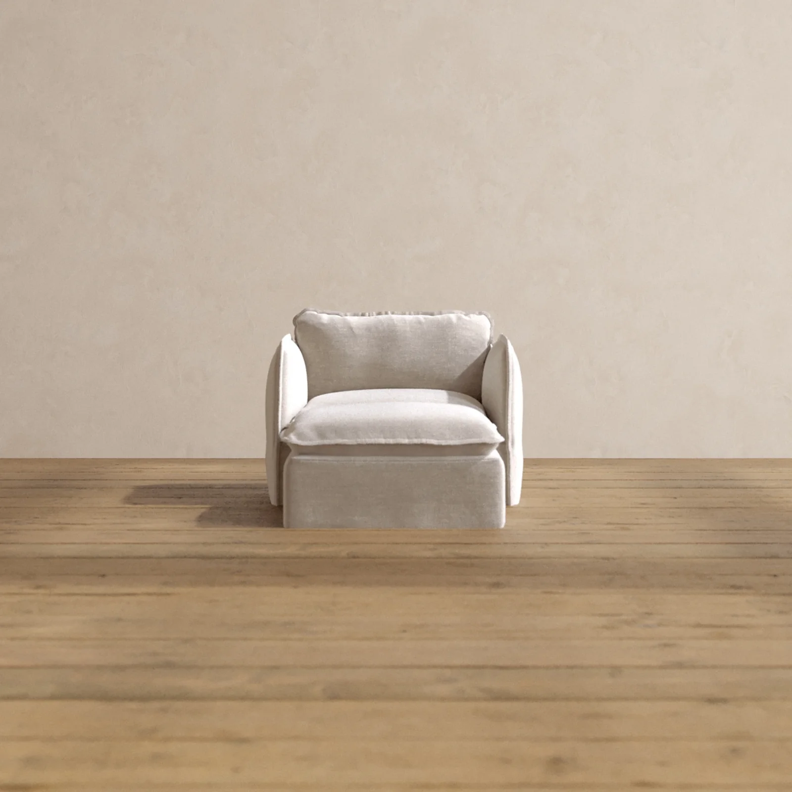 Slipcover Only - Modular Washable Chaise Armchair in Mist