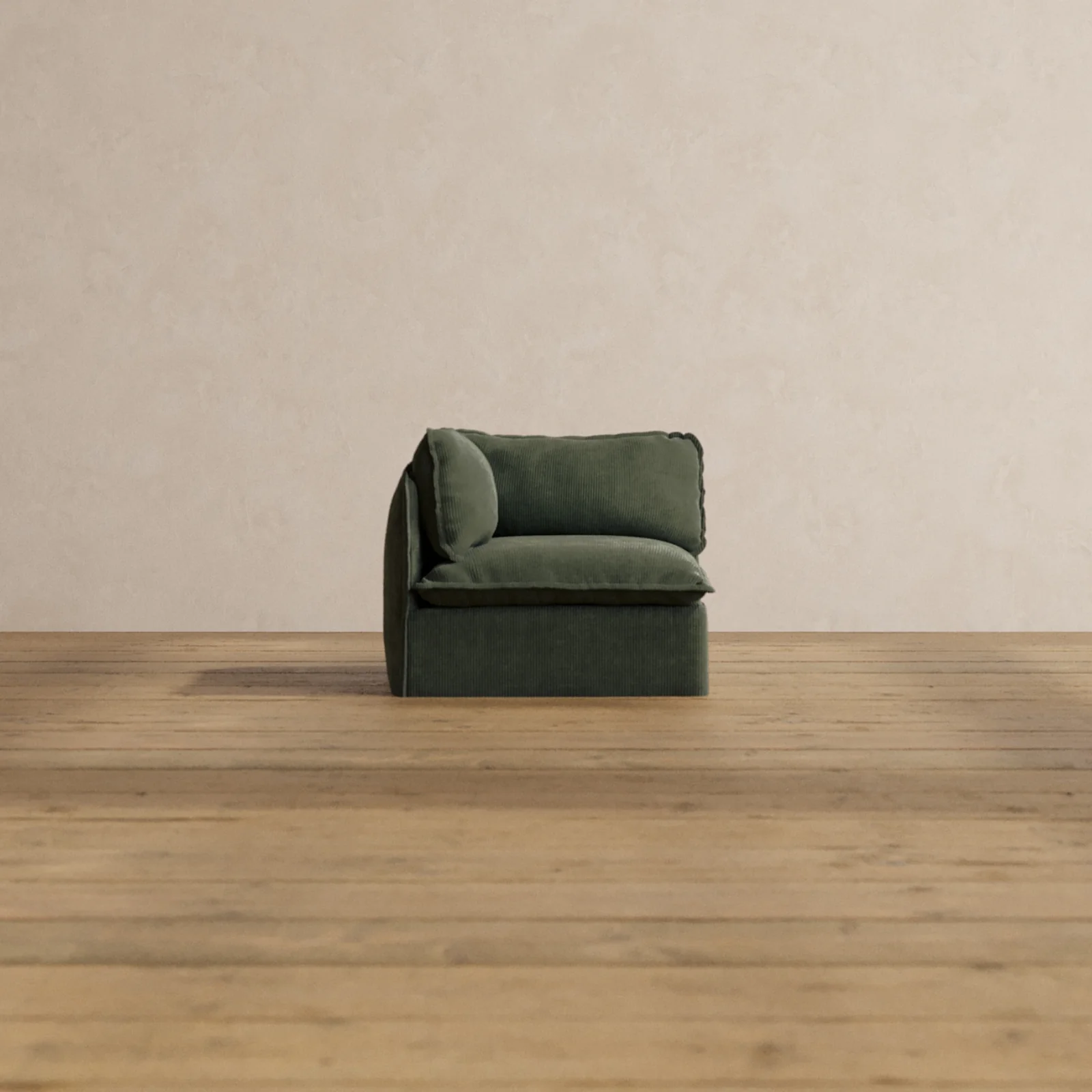 Slipcover Only - Modular Washable Corner Chair in Olivine