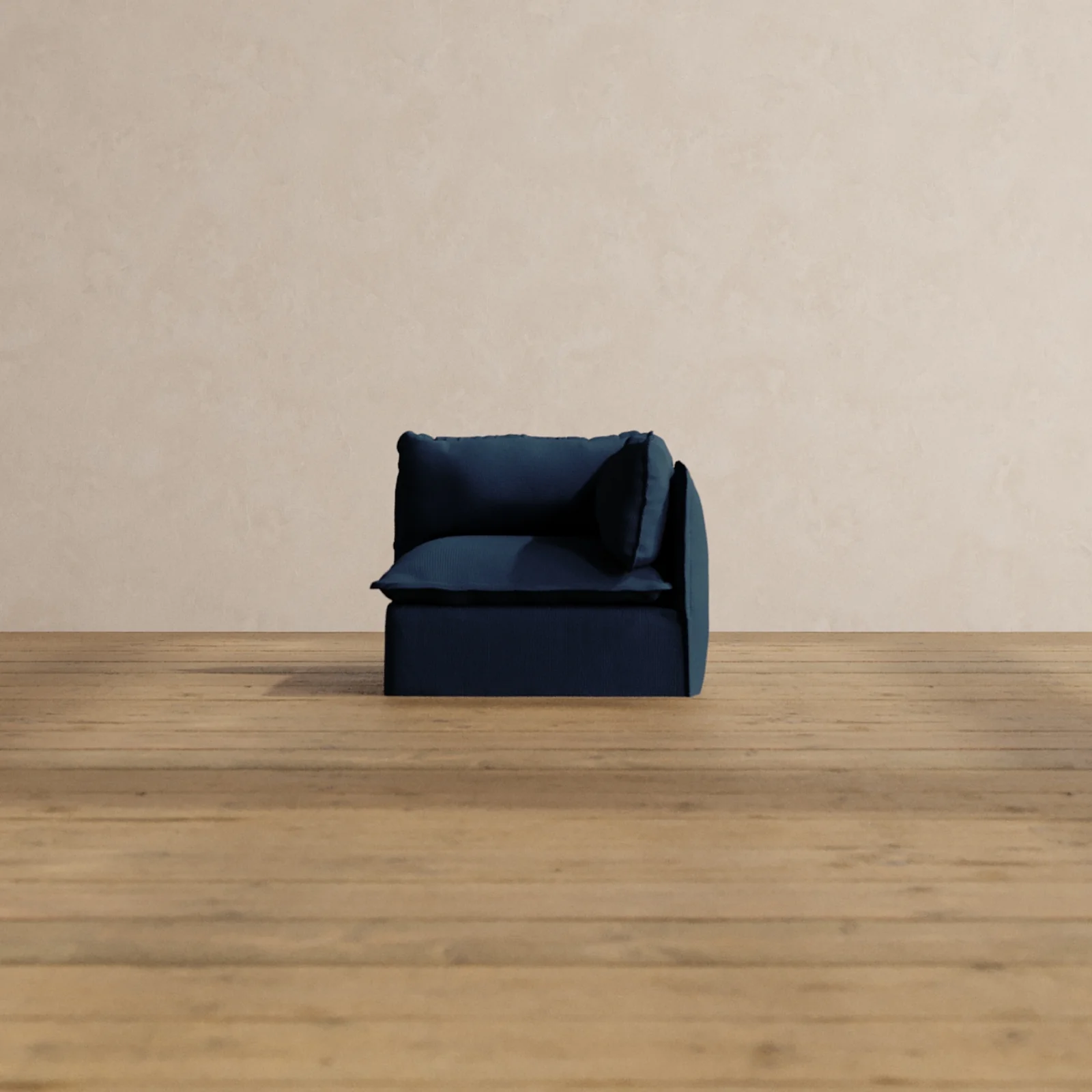 Slipcover Only - Modular Washable End Chair - Right in Sumi