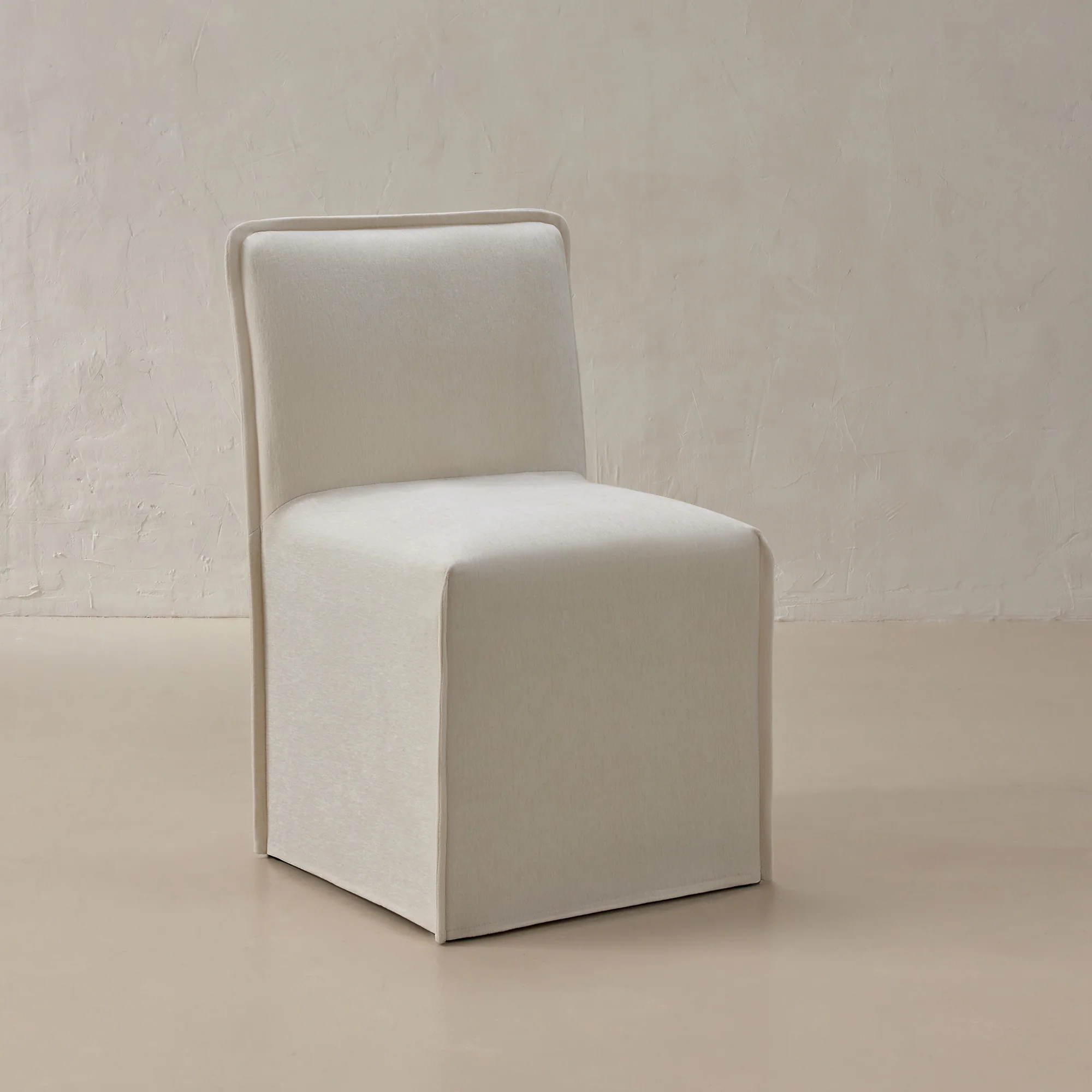 Washable Upholstered Dining Chair | 15" Back Height in Coco