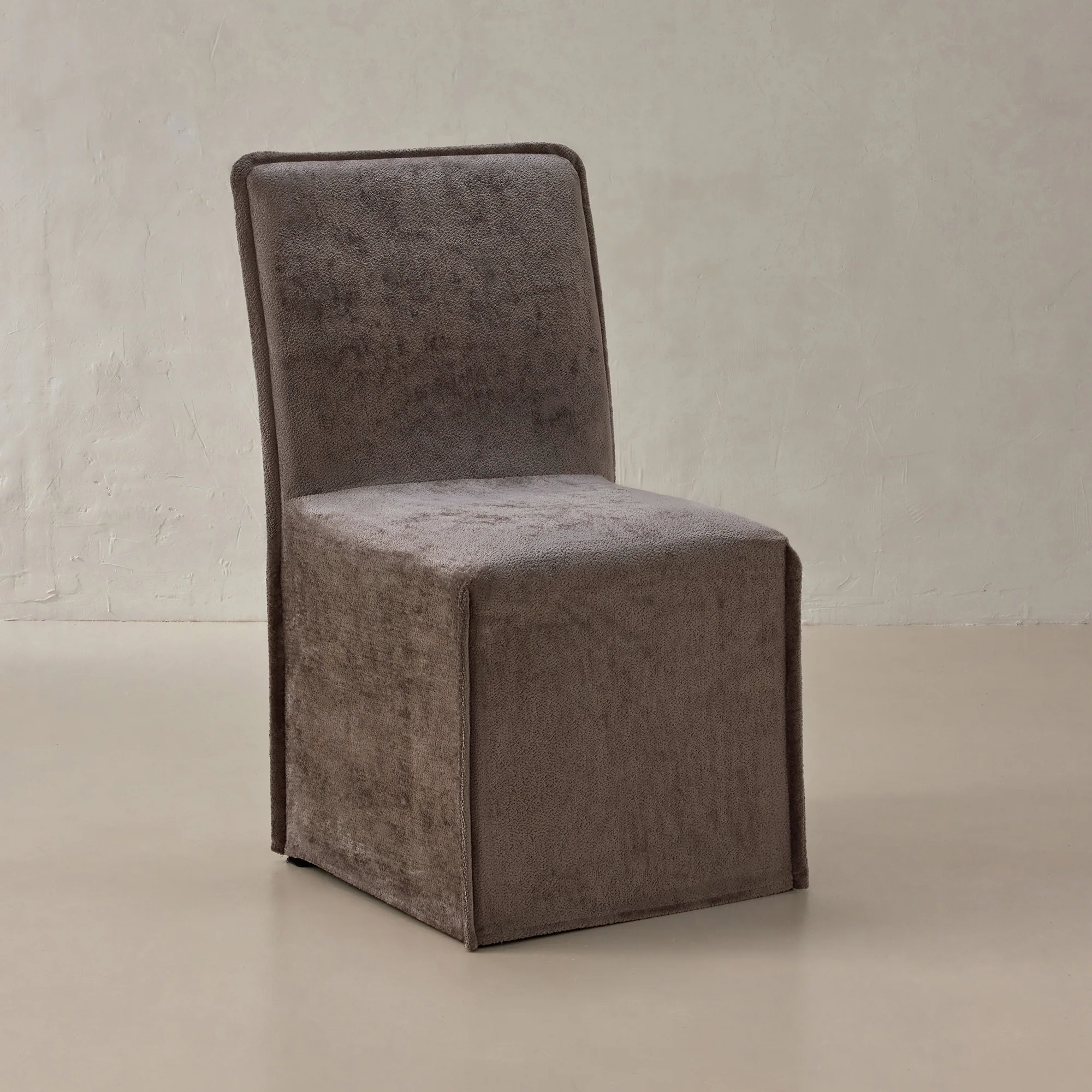 Washable Upholstered Dining Chair | 19β Back Height in Caviar