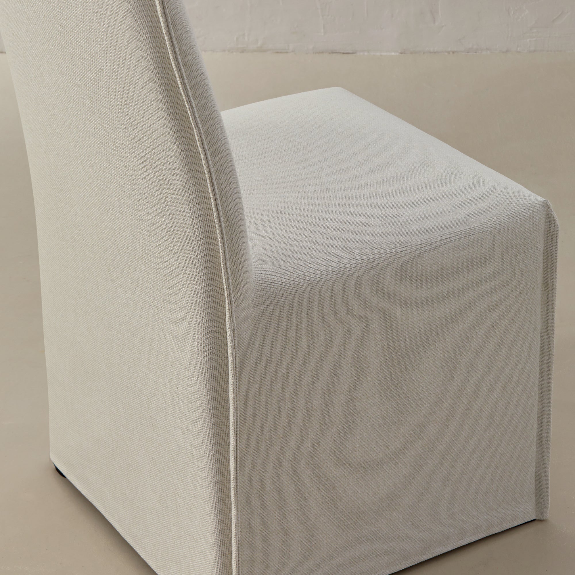 Washable Upholstered Dining Chair | 19β Back Height in Eggshell - Image 7