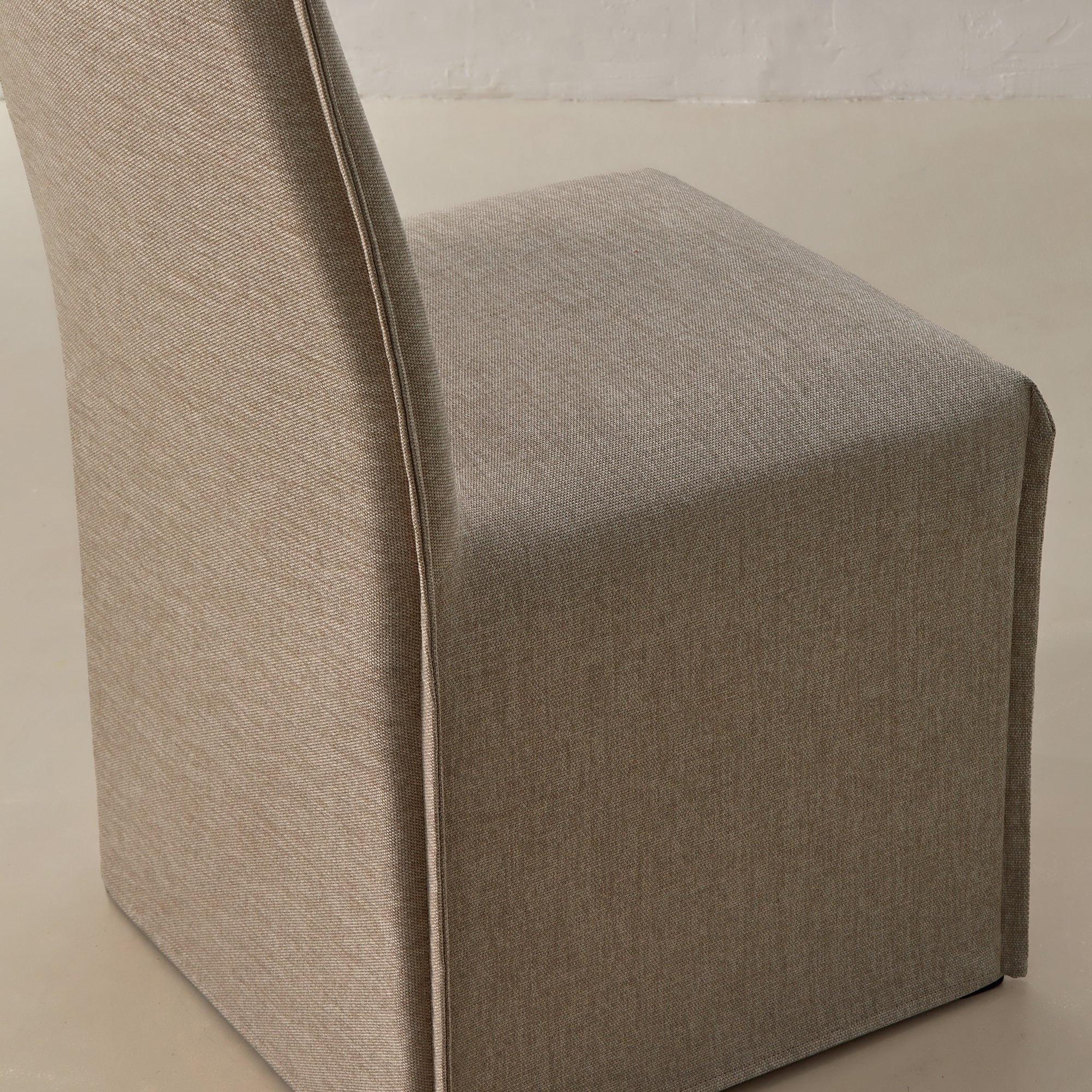 Washable Upholstered Dining Chair | 19” Back Height in Oat (Set of 2) - Image 7